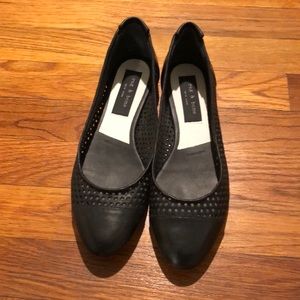 Rag & Bone black leather flats